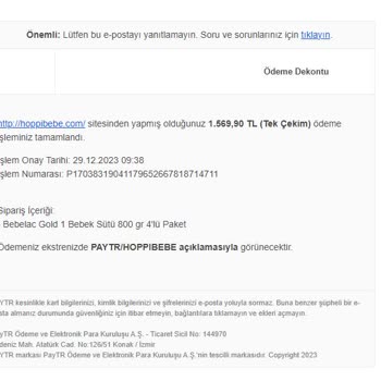 Hoppibebe Ürün Eksik Gönderilmiştir