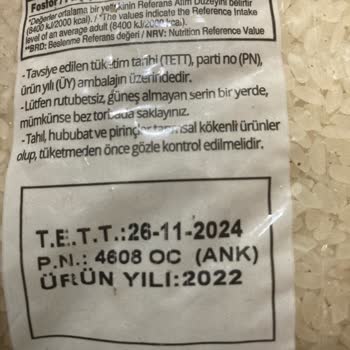 Yayla Bakliyatlar SKT Geçmeden Bozuldu