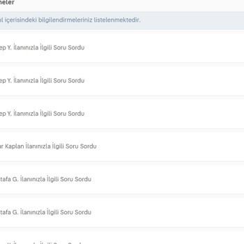 Sahibinden.com Soru Cevap Saçmalığı