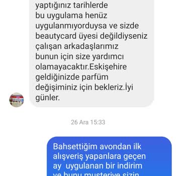 Eskişehir Espark Ve Vega AVM'de Bulunan Avon Mağaza Sahibinin Kabalığı