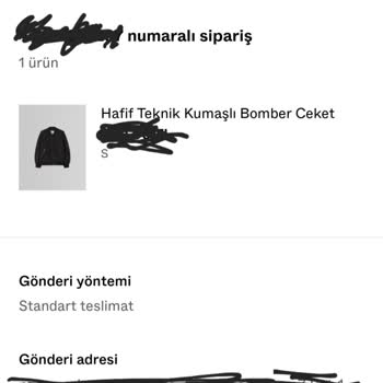 Bershka Siparişim Elime Ulaşmadı