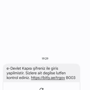 Ibbmezdaıbs (SMS) E-Devlet (Turkiye.gov.tr) Sahte Mesaj Hakkında
