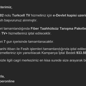 Cellnet İn Ücretsiz Diyerek Ücretli Ve Taahhütlü TV+ Hizmeti Bağlaması