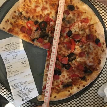 238 TL Domino's Orta Boy Pizza İce Ek Yok