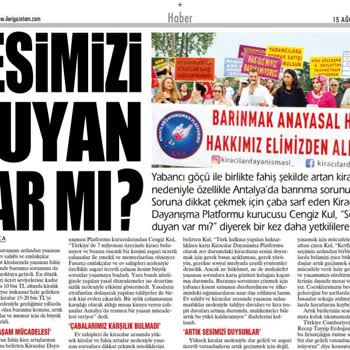 TBMM Fahiş Kiralar İnsani Gereksinim Beslenme Ve Geçim