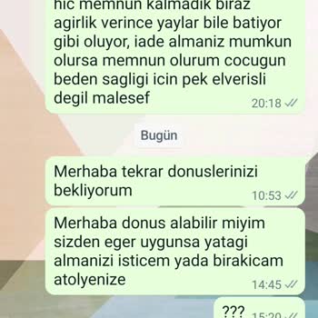 Woody Montessori Kalitesiz Ürün Ve İlgisiz Satış Sonrası Hizmet