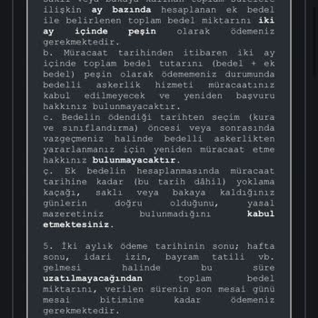 Milli Savunma Bakanlığı Bedelli Askerlik Ödemesi