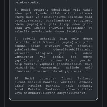 Milli Savunma Bakanlığı Bedelli Askerlik Ödemesi