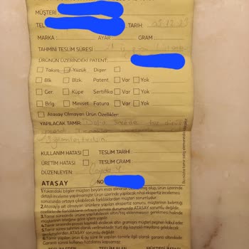 Atasay Yüzük Şikayeti Ve İlgisiz Personel