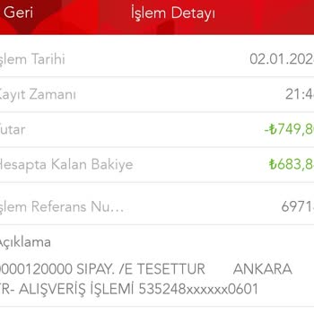 Etesettur.com Para Alındı Sipariş Oluşturulmadı