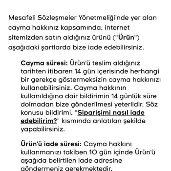 Swatch Saatimi İade Almıyor