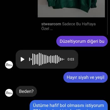 Stwearcom İstediğim Ürün Gelmedi