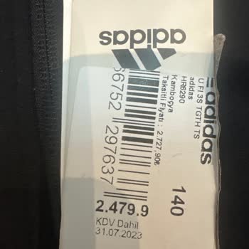 adidas Fiş İle Etiket Fiyatı Farkı