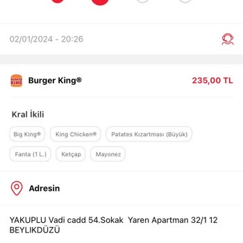 Tıkla Gelsin Burger King Teslimat Sorunu! Bu Nedir Arkadaş Ya