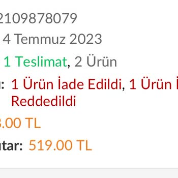 Trendyol Para İadesi Gerçekleşmemesi İade Reddedilmesi