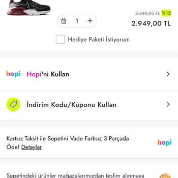 Boyner Hediye Kuponu Uygulanmıyor
