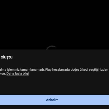 Google Play Doğru Ülke Hatası