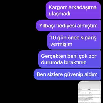 Çisem Elif Boz Yılbaşı Hediyesi Hayal Kırıklığı