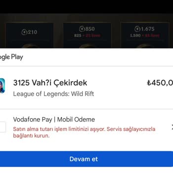 Vodafone Mobil Ödeme Sorunu