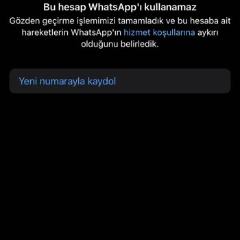 WhatsApp A Giriş Engeli