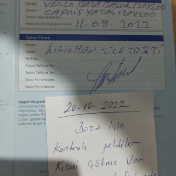 Bellona Yatakta Oluşan Çökme Şikayeti