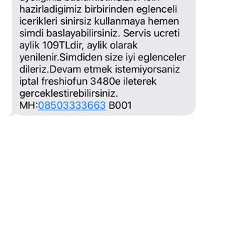 Freshiofun Oyunu Kullanmadığım Halde Üyelik Ücreti Yansıtmışlar
