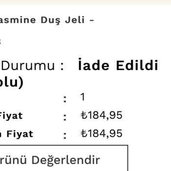 The Body Shop Defolu Ürün Gönderdi
