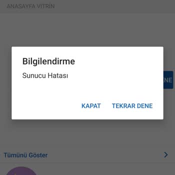 Sahibinden Sunucu Hatası Sorunu