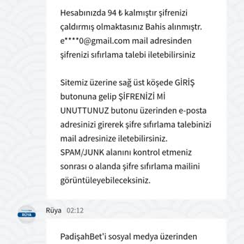 Padişahbet Oyun Sitesinde Mağduriyetim