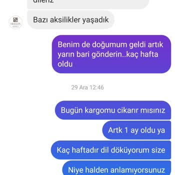 Mellon Çikolata Ürünüm Teslim Edilmedi