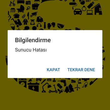 Sahibinden.com Sunucu Hatası