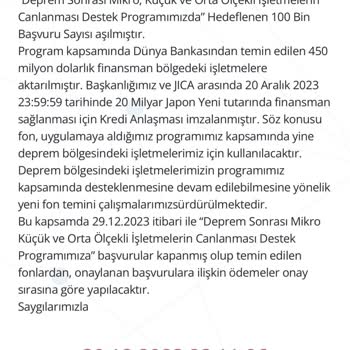 KOSGEB Esnafa Adaletsizlik Yapıyor