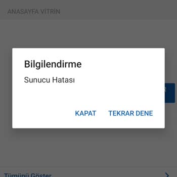 Sahibinden Uygulama Sürekli Hata