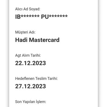 AGT Kurye Kart Teslimat Gecikmesi Ve İlgisizlik Sorunu