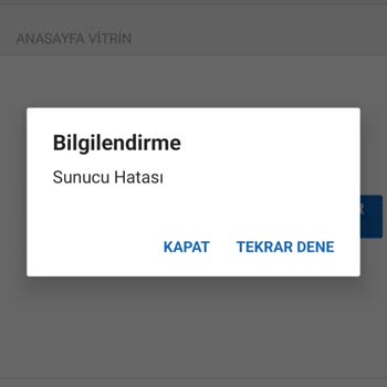 Sahibinden Sunucu Hatası Veriyor.