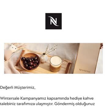 Nespresso Kapsül Kahve Hediyesi