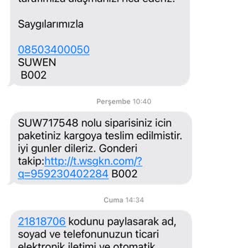 Suwen Ürünlerimin Nerede Olduğunun Bilinmemesi