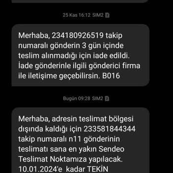 Sendeo Kargo Teslimatıyla İlgili Yaşanan Sorunlar