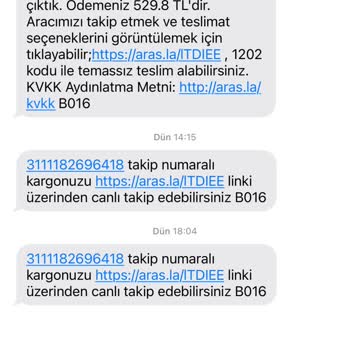 Aras Kargo Kargo Teslim Edilmeme