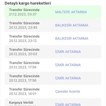 Sürat Kargo Maltepe Aktarmada Kargomun Bekletilmesi