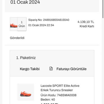 Lacoste Müşteri Desteği Çok Zayıf