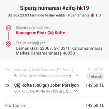 Yemeksepeti Siparişim Gecikti Ve Müşteri Hizmetleri İlgisiz