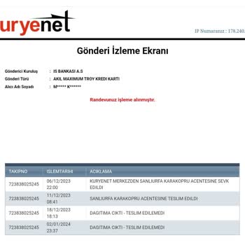 Kuryenet Teslimat Gelmeden Gelinmiş Gibi Mesaj