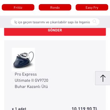 Tefal Gv 9720 Defolu Buhar Kazanlı Ütü!