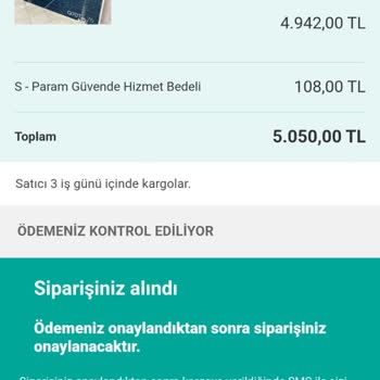 Sahibinden Ürün Satın Adlım Ama Gelmedi