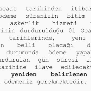 Milli Savunma Bakanlığı Bedelli Borcunu Ödeyememek