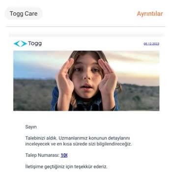Togg T10X Araçta Hatalı Airbag Sorunu!