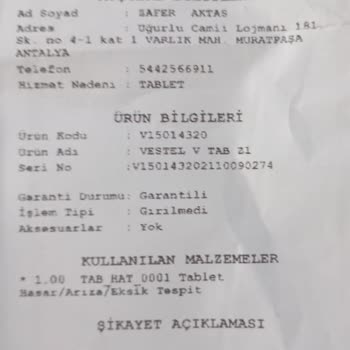 Vestel V TAB Z1 Tablet