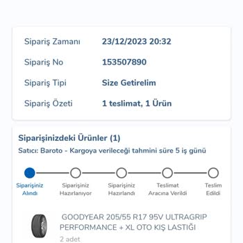 Carrefour SA İnternet Üzerinden Lastik Sipariş Sürecinde Yaşanan Mağduriyet