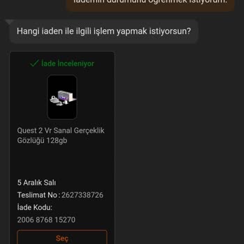 Trendyol Ürünümü 36 Gündür İnceliyor Ve İademi Yapmıyor.